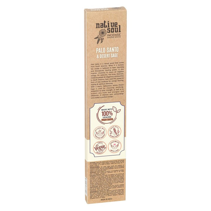 Set of 12 Palo Santo & Desert Sage Smudge Incense Sticks